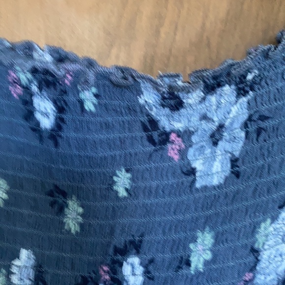 So off the shoulder smocked top floral print long dress XS or 2X jr - Picture 12 of 16